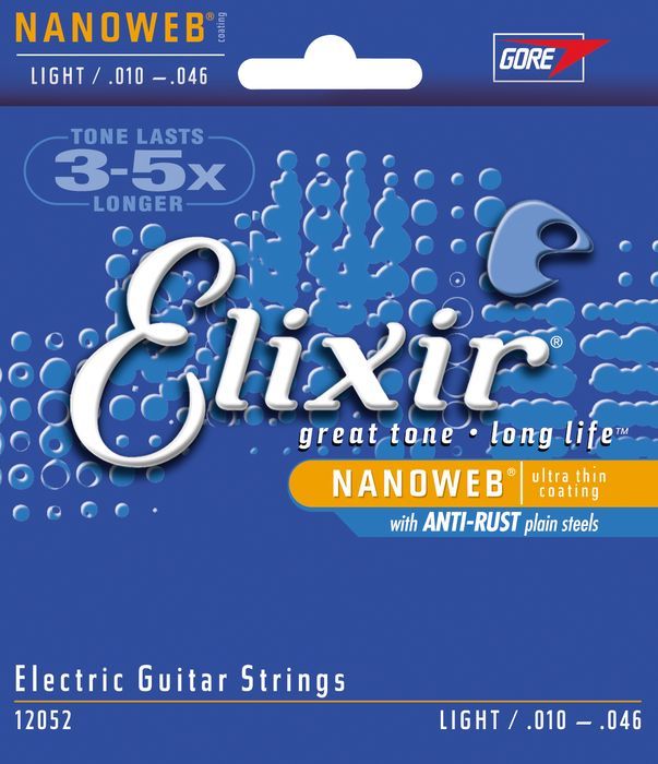 Elixir Light 10-46 NanoWeb Coating - Electric Guitar Strings image