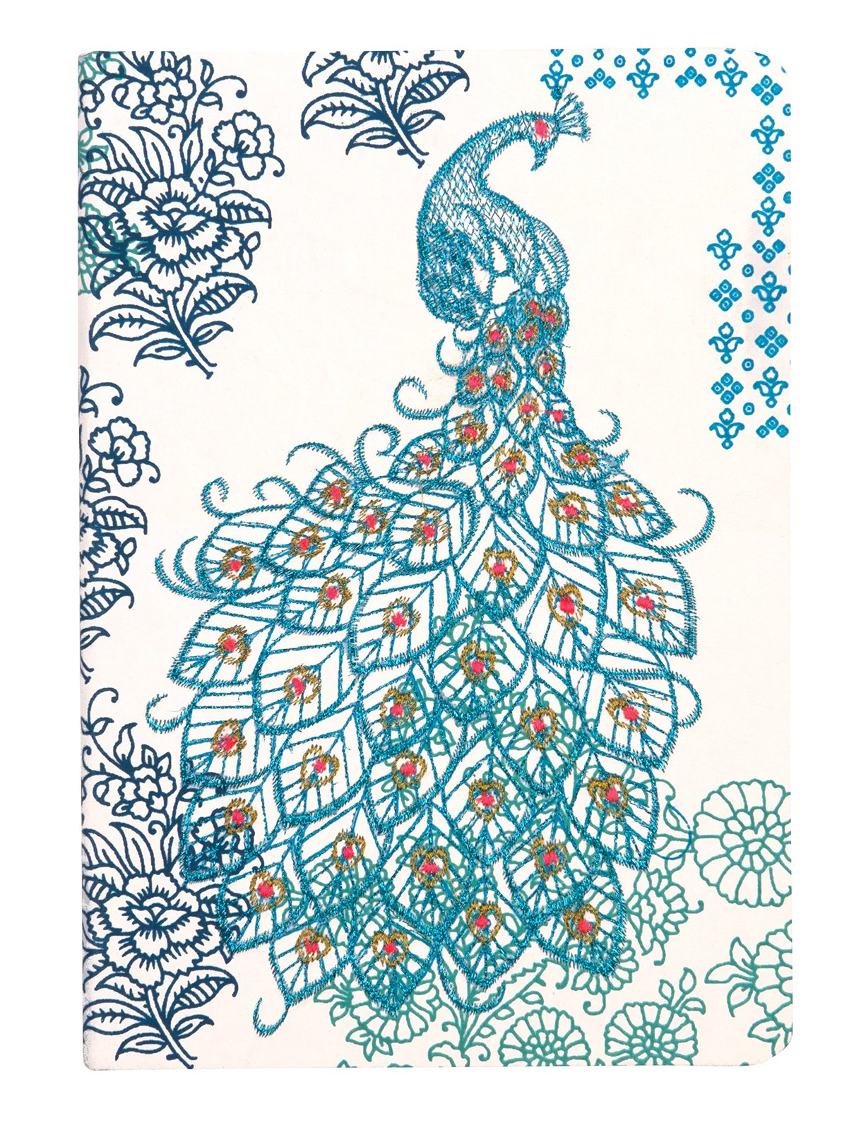 Journal : Handmade LG Embroidered - Peacock image