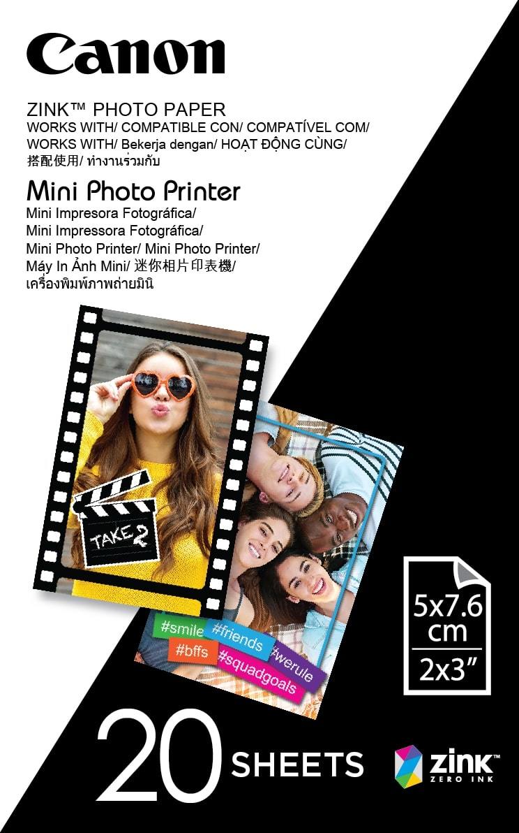 Zink Photo Paper for Mini Photo Printer - 20 Sheets image