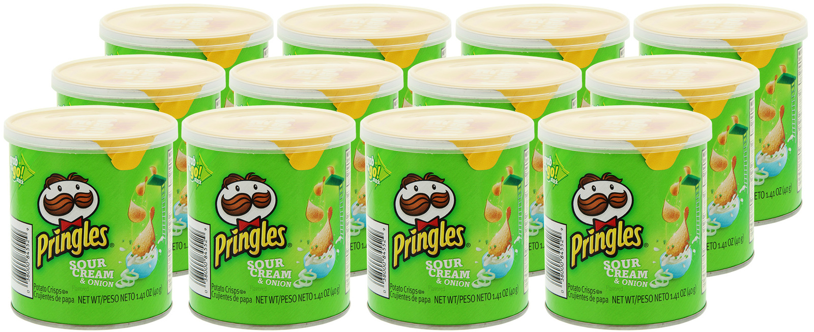 Pringles Grab & Go Small SC & Onion 40g (12 Pack) image