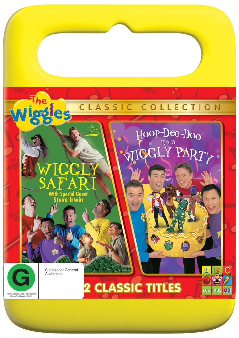 The Wiggles Wiggly Safari + Hoop De Doo Wiggly Party (2 on 1) DVD Buy Now at Mighty Ape NZ The Wiggles Wiggly Safari + Hoop De Doo Wiggly Party (2 on 1) DVD Buy Now at Mighty Ape NZ