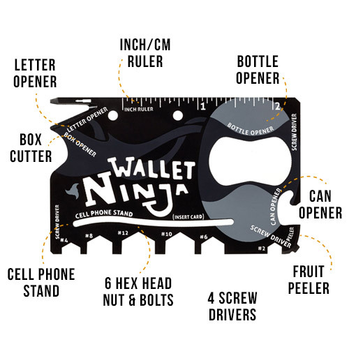 The Wallet Ninja - 16-in-1 Multi-Tool image