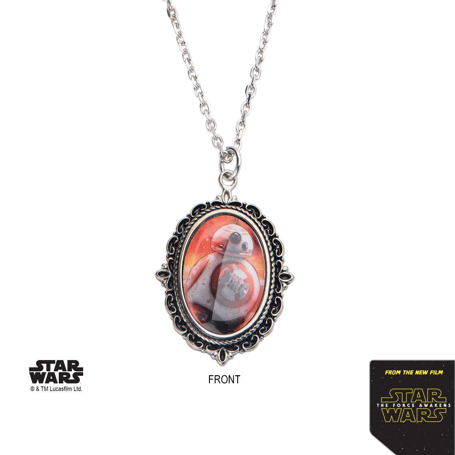 Star Wars Stainless Steel BB8 Cameo Pendant image