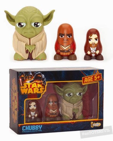 Star Wars: Chubby Series 1 - Yoda, Mace Windu, Obi-Wan Ken Obi image