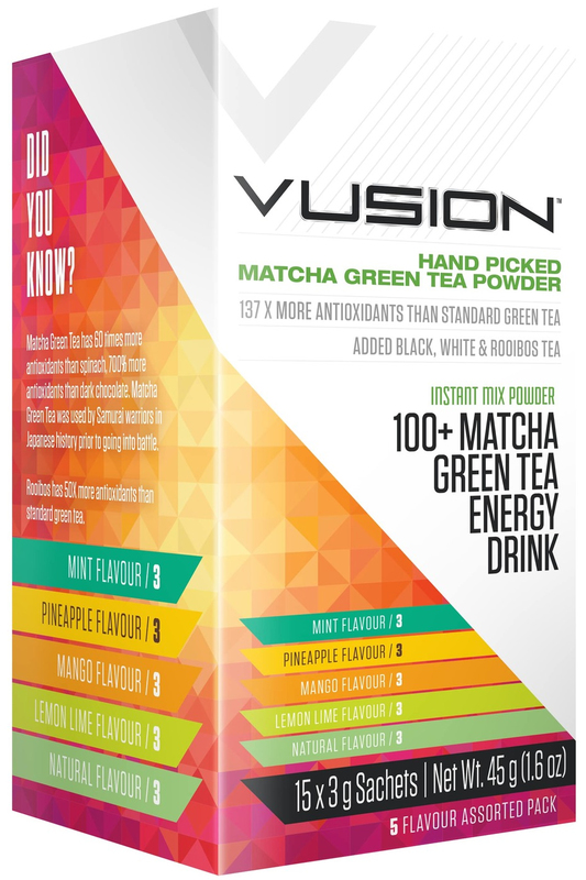 Buy Vusion 100+ Matcha Green Tea Energy Drink Assorted Flavours at