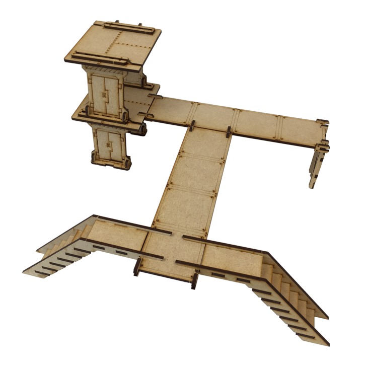 TTCombat: Tabletop Scenics – Industrial Small Platform (Set B) image
