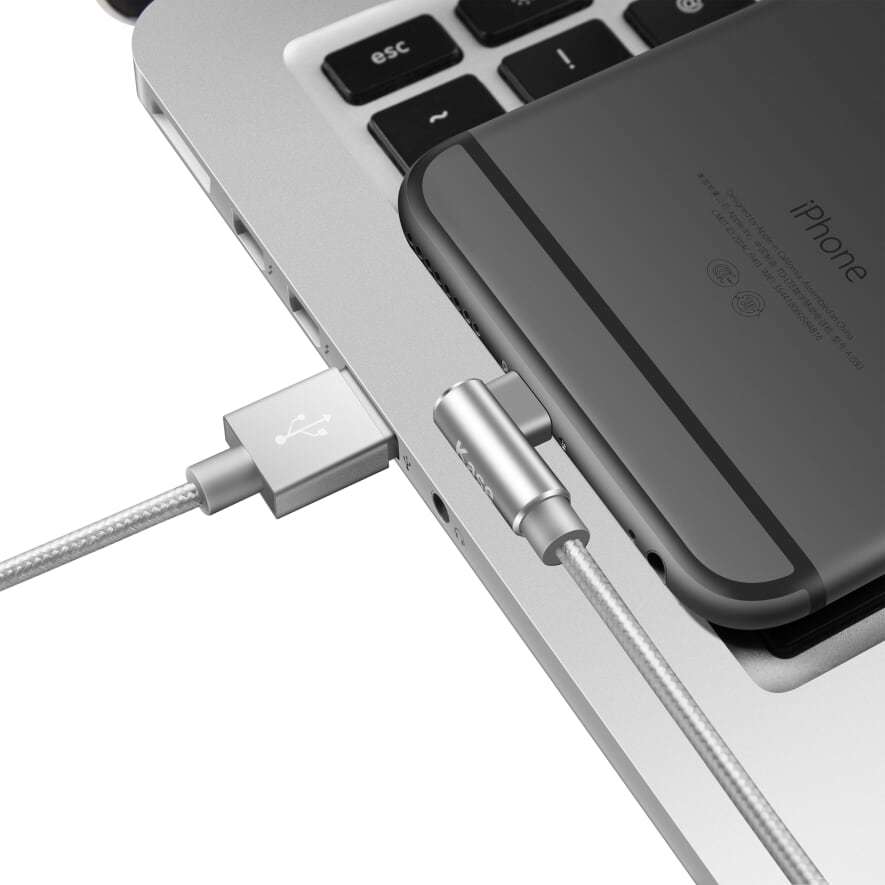 Kase Stay Charged iPhone Cable - Grey Matter image