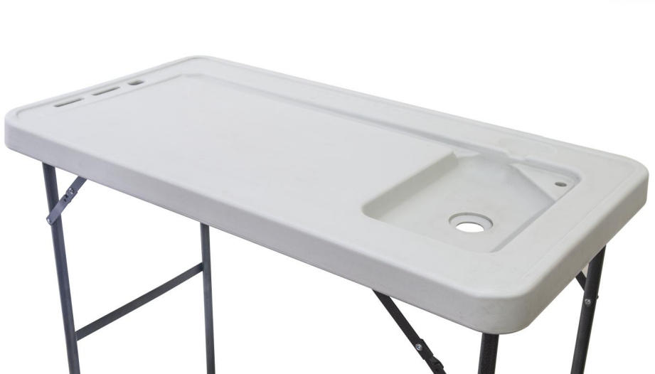 Premium Foldable Camping and Filleting Table with Folding Tap and Cleaning Hose image