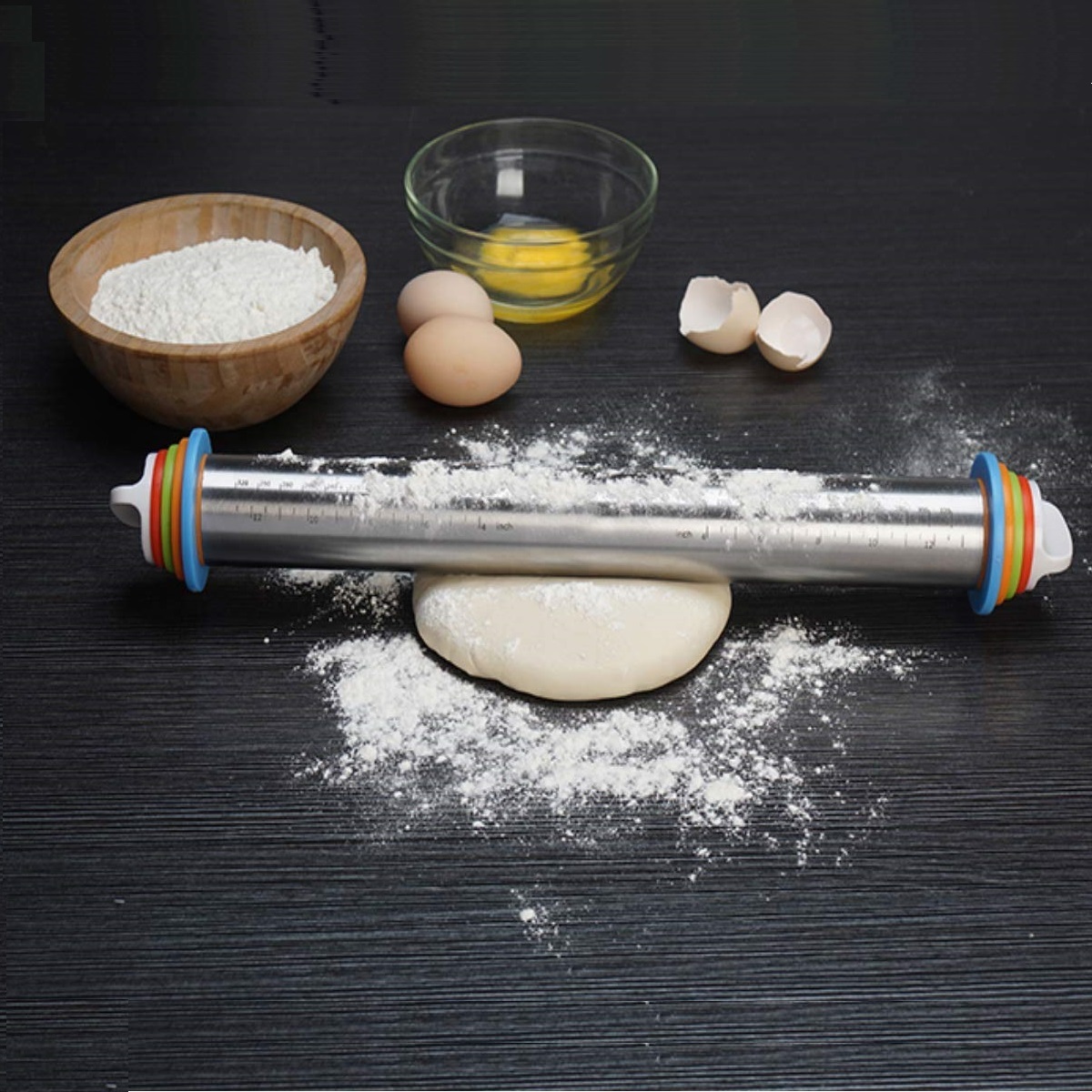 Ape Basics: Adjustable Stainless Steel Rolling Pin