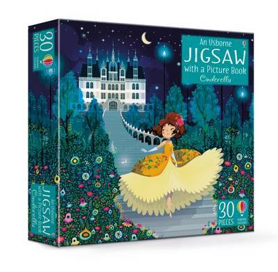 An Usborne Jigsaw with a Picture Book Cinderella by Susanna Davidson image