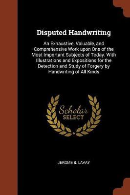 Disputed Handwriting by Jerome B. Lavay image