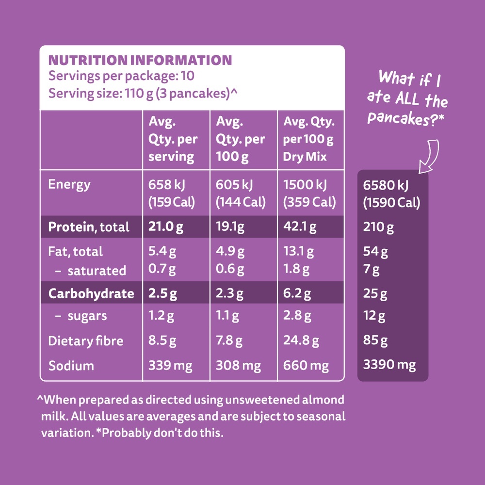 PBCo. Plant Based Protein Pancake Mix (300g) image