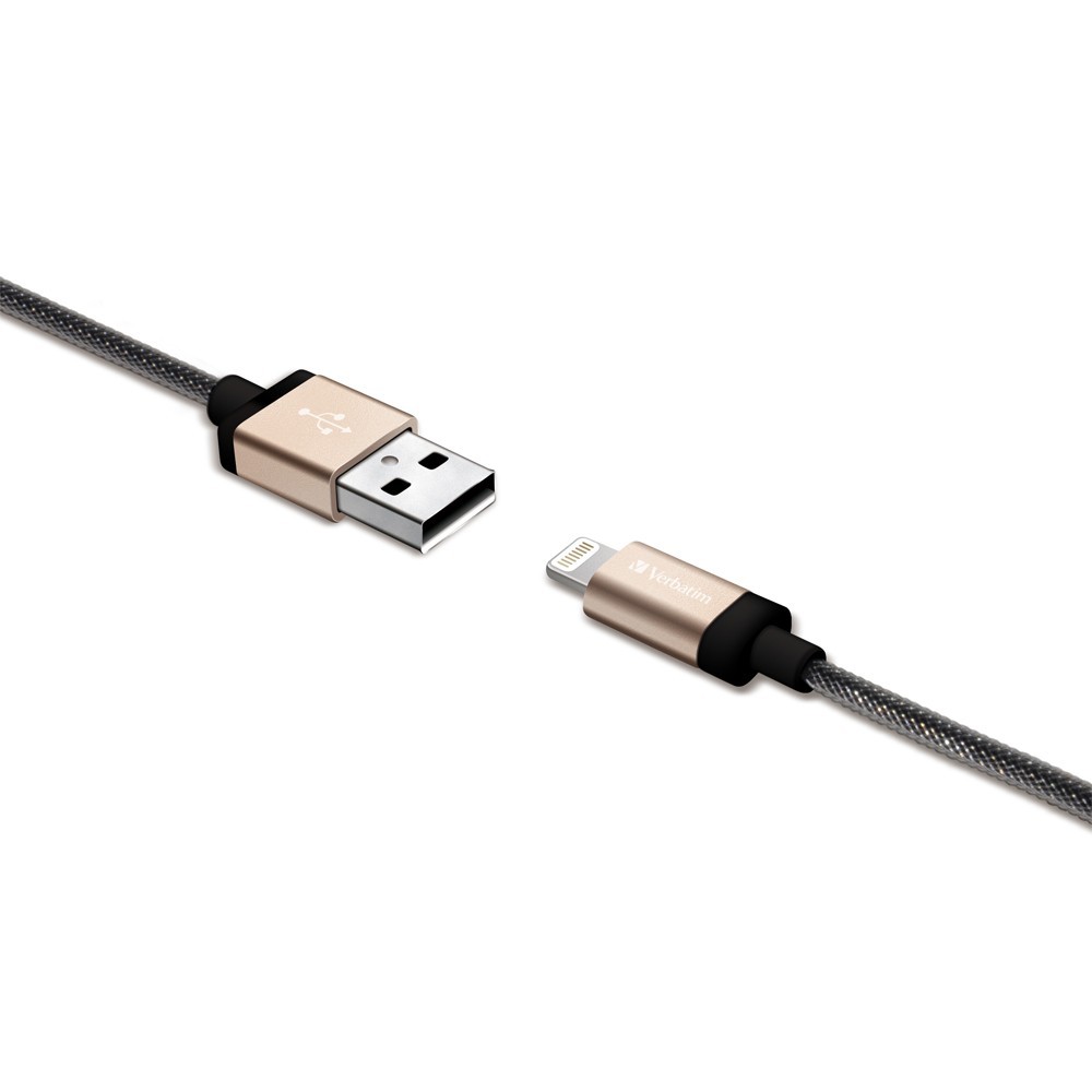 Verbatim Metallic Charge & Sync Lightning Cable - Gold image