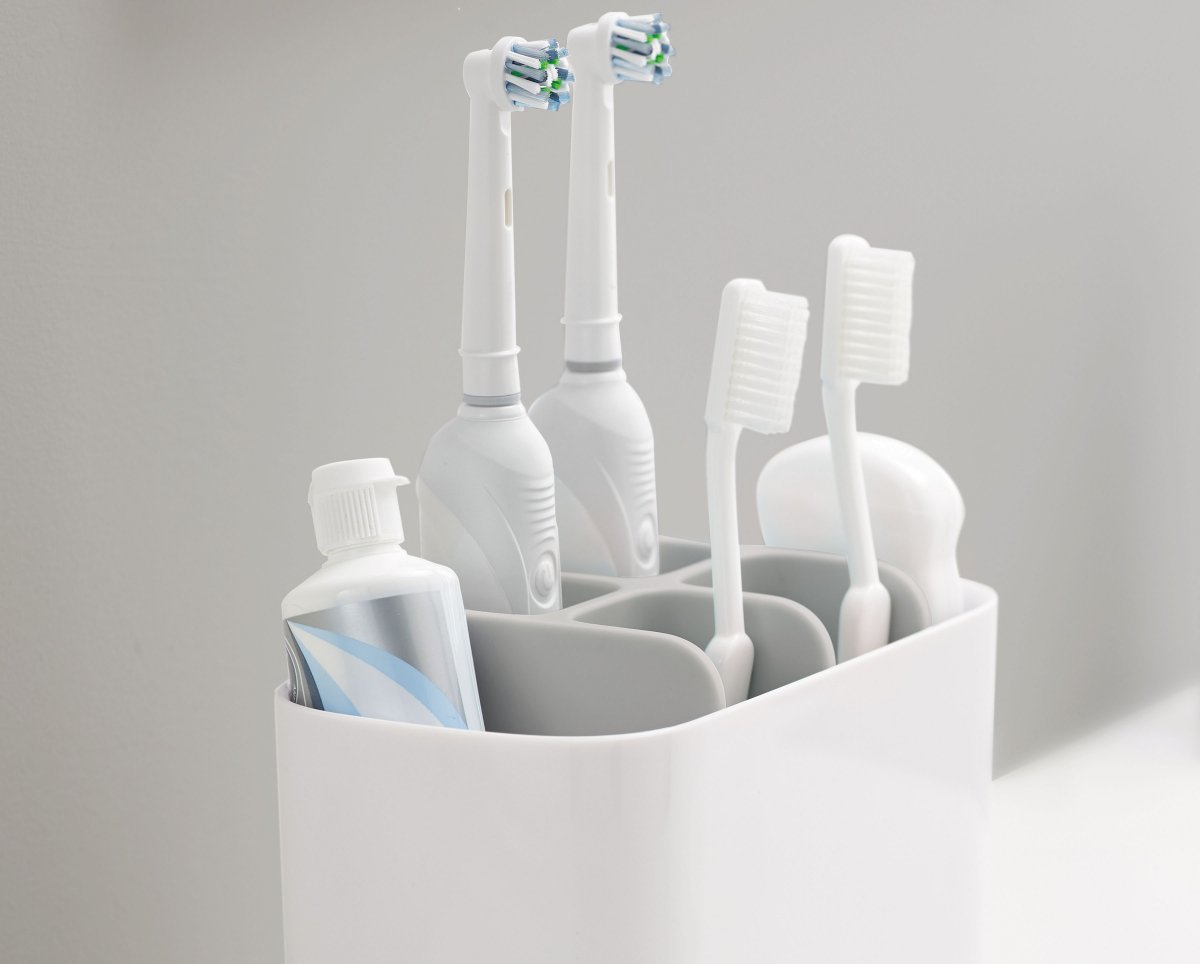 Joseph Joseph EasyStore Toothbrush Caddy Large (Grey) at Mighty