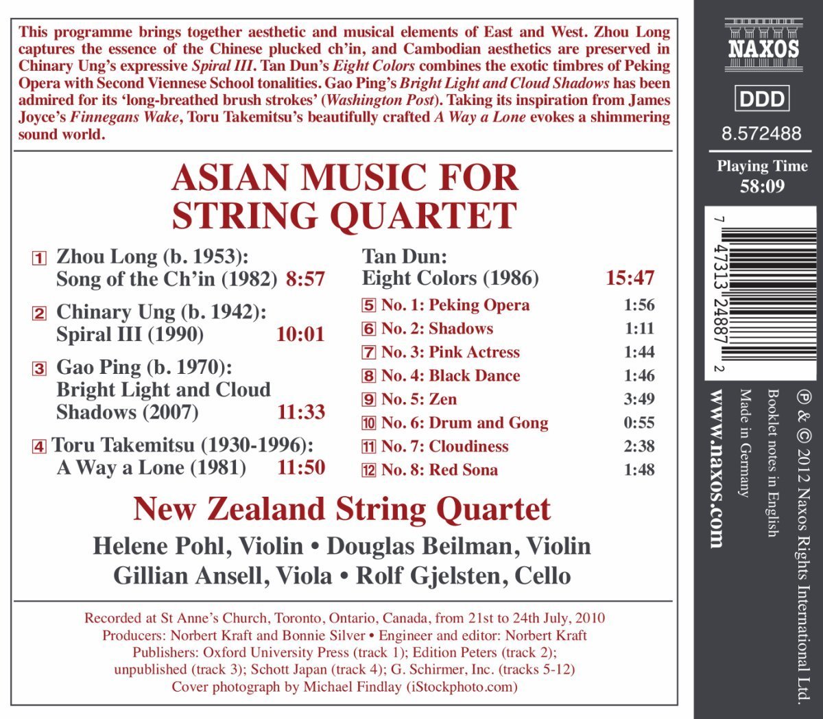 Asian Music for String Quartet image