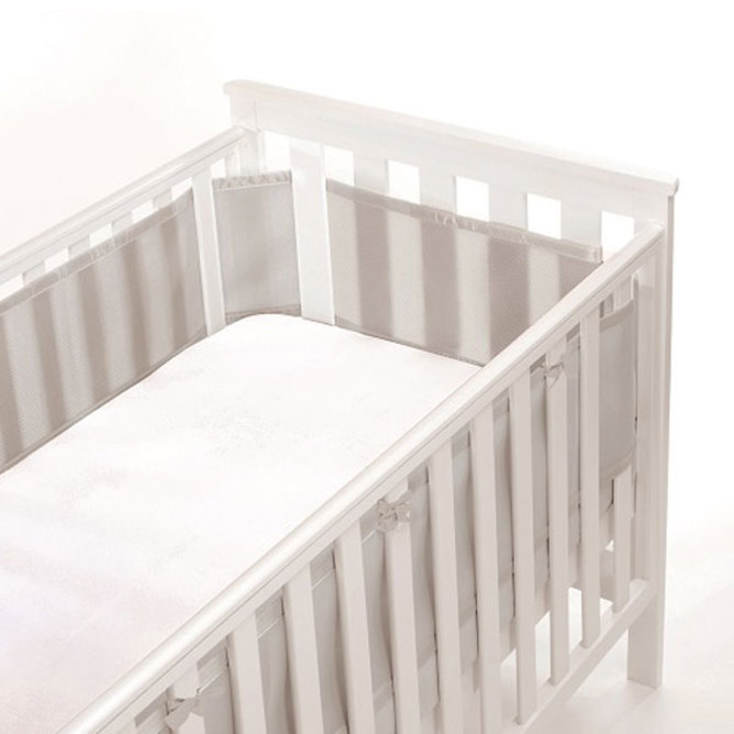 Buy Breathable Baby Mesh Cot Liner Grey Mist at Mighty Ape NZ