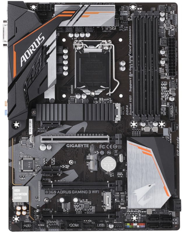 Gigabyte B360 AORUS GAMING 3 WIFI ATX Motherboard