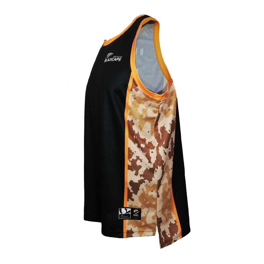 Blackcaps Supporters Camo Singlet (X-Large)