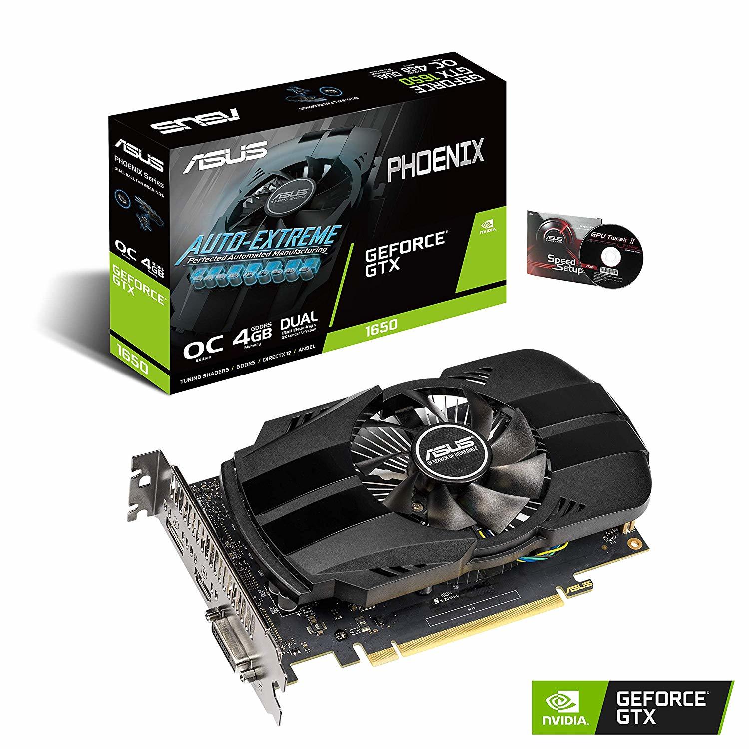 ASUS Phoenix GeForce GTX 1650 OC 4GB GDDR5 Graphics Card image
