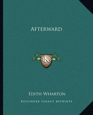 Afterward on Paperback by Edith Wharton