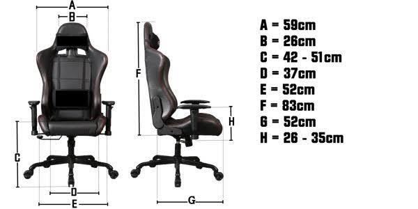 Gorilla Gaming Commander Chair - Black for image