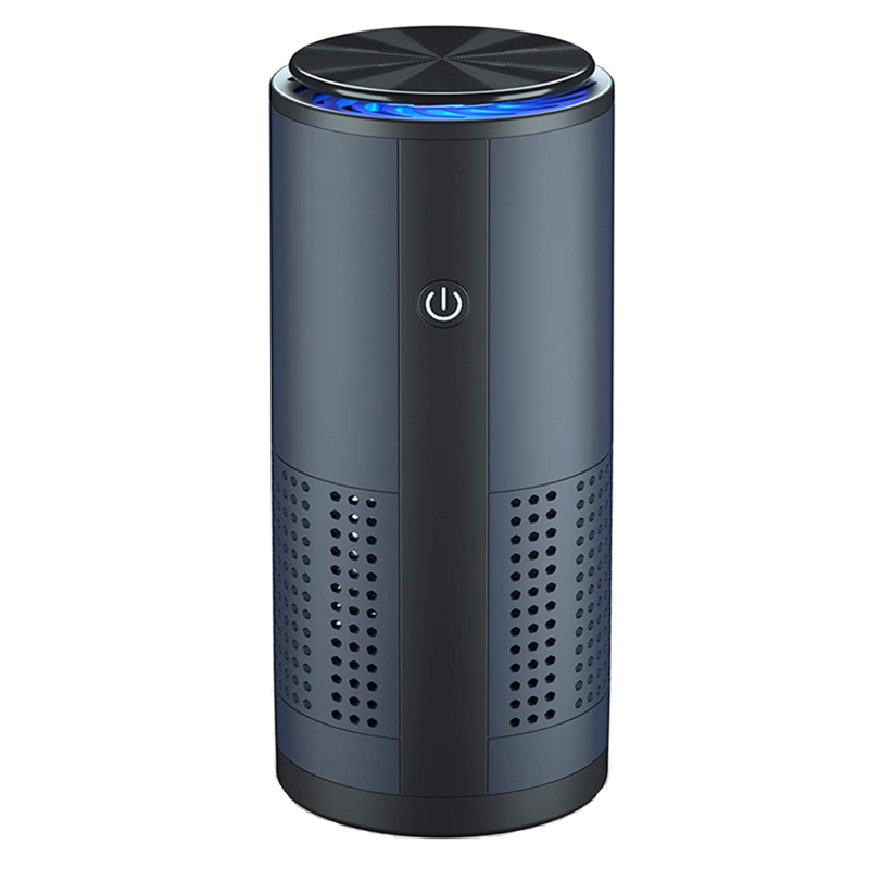 Low Noise USB Rechargeable Portable Air Purifier Odor Eliminator - Navy