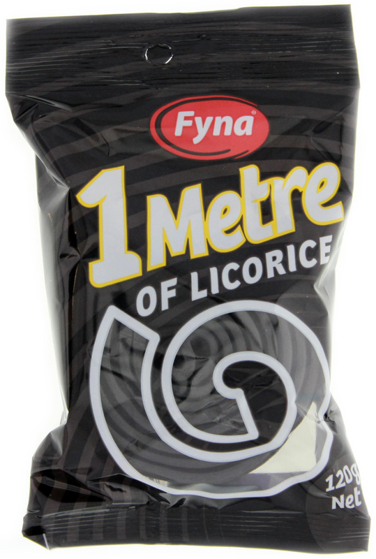 Fyna 1 Metre of Licorice 120g 20 pack at Mighty Ape NZ