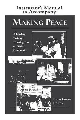 Making Peace Instructor's Manual by Elaine Brooks image