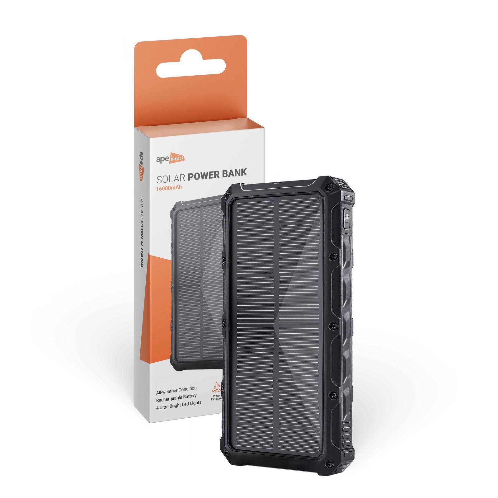 Ape Basics 16,000mAh Solar Powered Battery Bank image