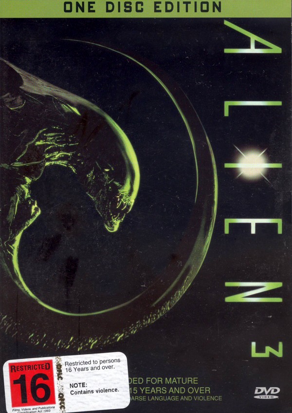 Alien 3 (Single Disc) on DVD image