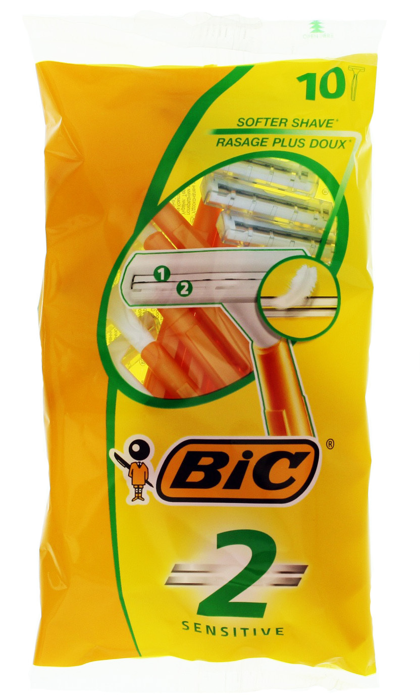 Buy Bic 2 Sensitive Razors (10 pack) at Mighty Ape NZ