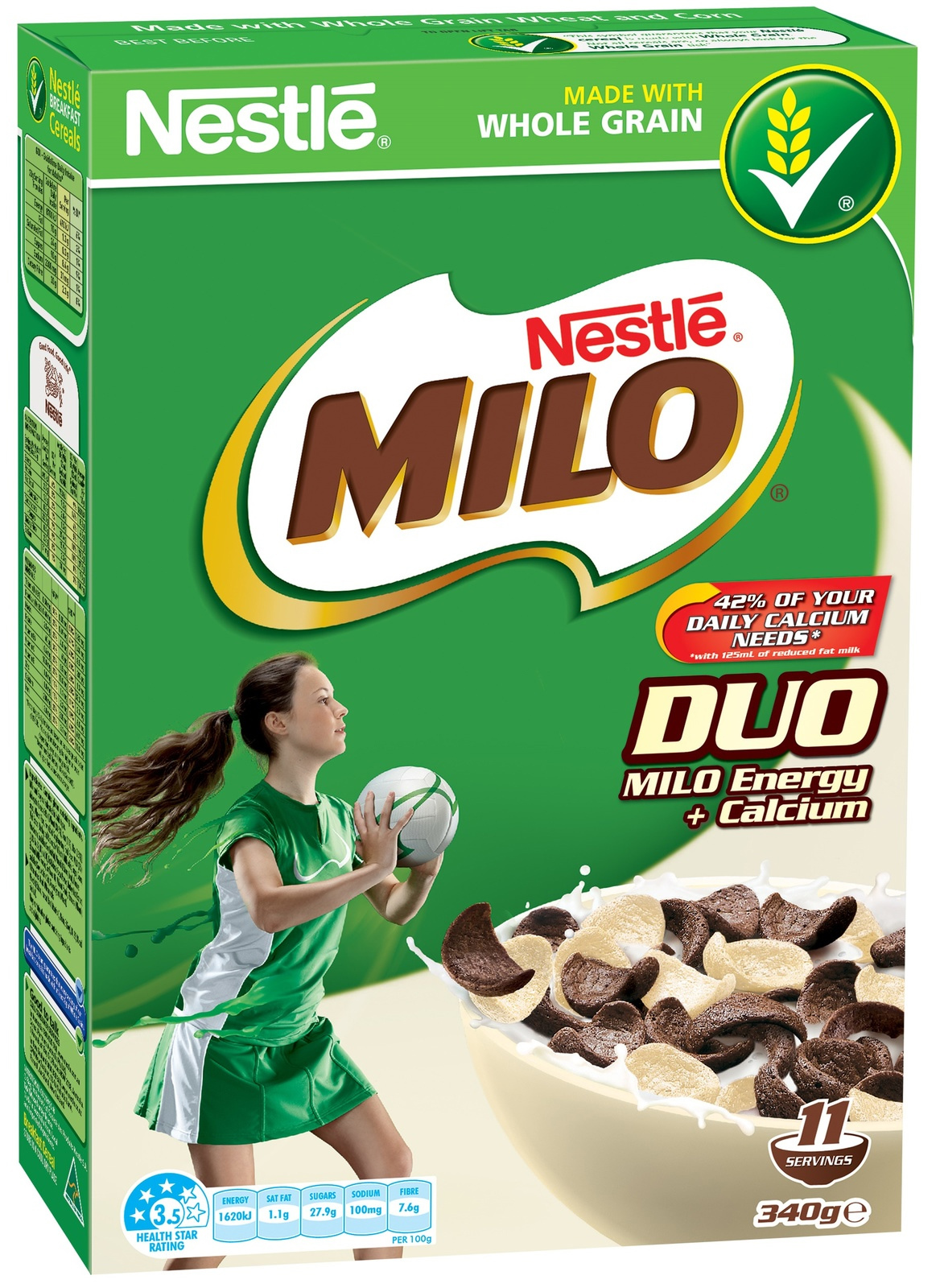 Milo Duo Cereal 340g at Mighty Ape NZ