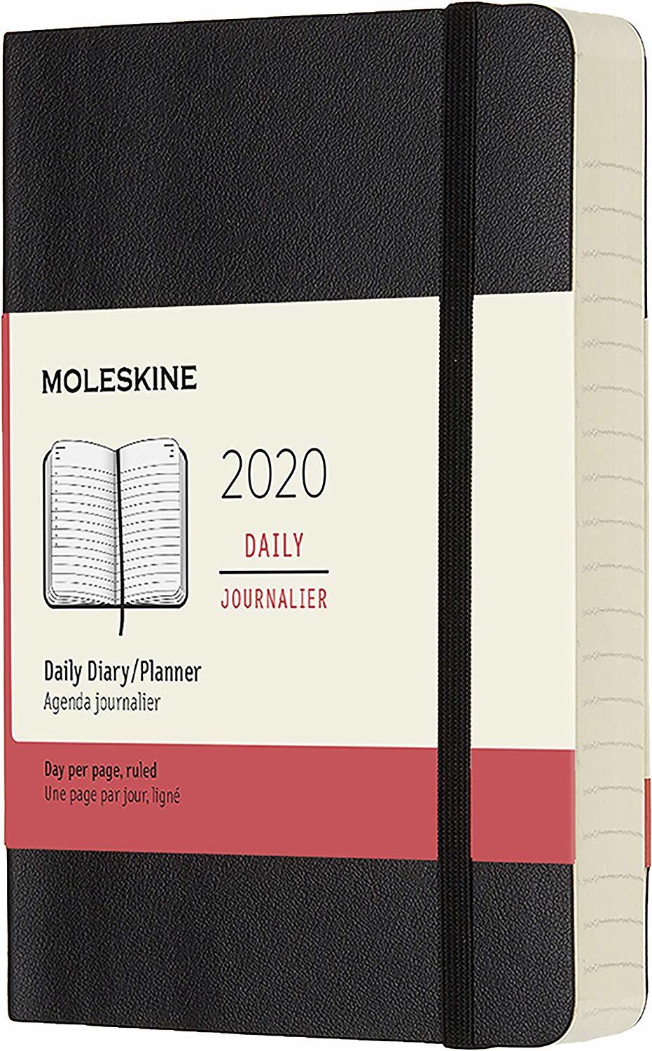 Buy Moleskine 2020 Diary Pocket Soft Cover 12 Month Daily Black at