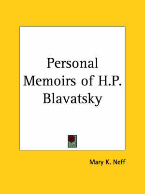 Personal Memoirs of H.P. Blavatsky (1937) by Mary K. Neff image
