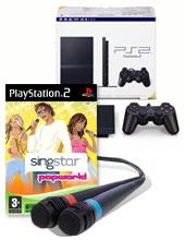 SingStar Pop with microphones + PS2 console pack