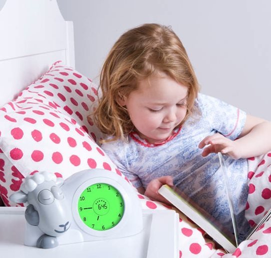 Zazu: Sam the Sheep Sleep Trainer Clock - Grey