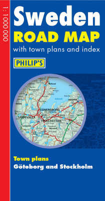 Philip's Road Map Europe Sweden on Hardback