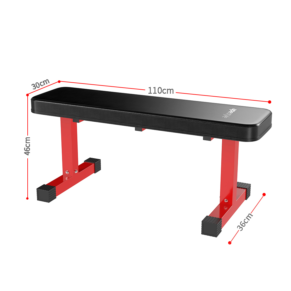 Ape Style Dumbbell Weight Training Flat Bench (110x36x46cm) image