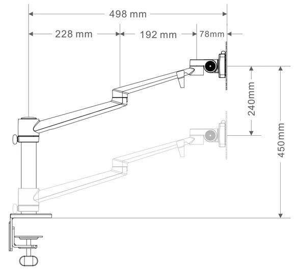 Gorilla Arms Single Monitor Mount image