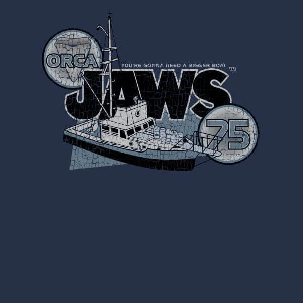 Jaws: Orca 75 T-Shirt - Navy/Small image