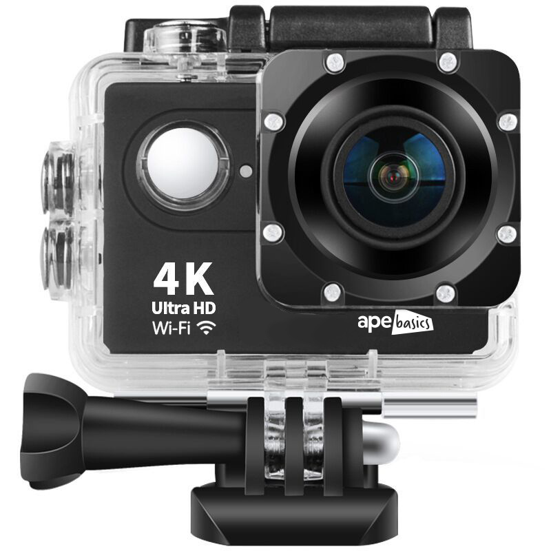 Ape Basics 4K Action Sport Camera with accessories kit image