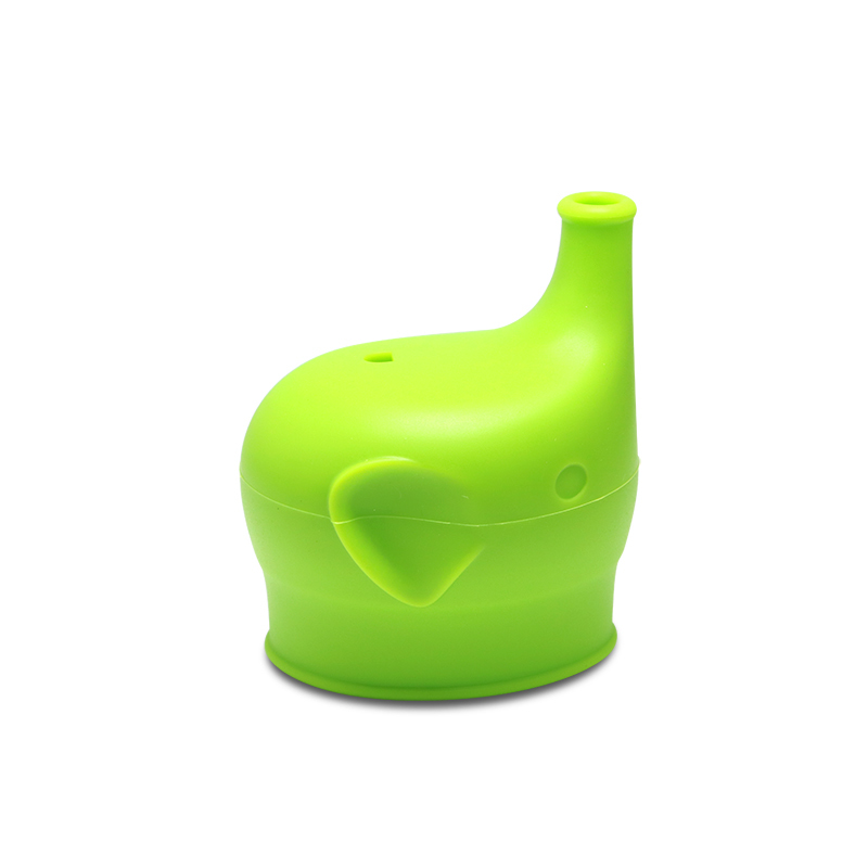 Haakaa: Silicone Elephant Sippy Top - Green