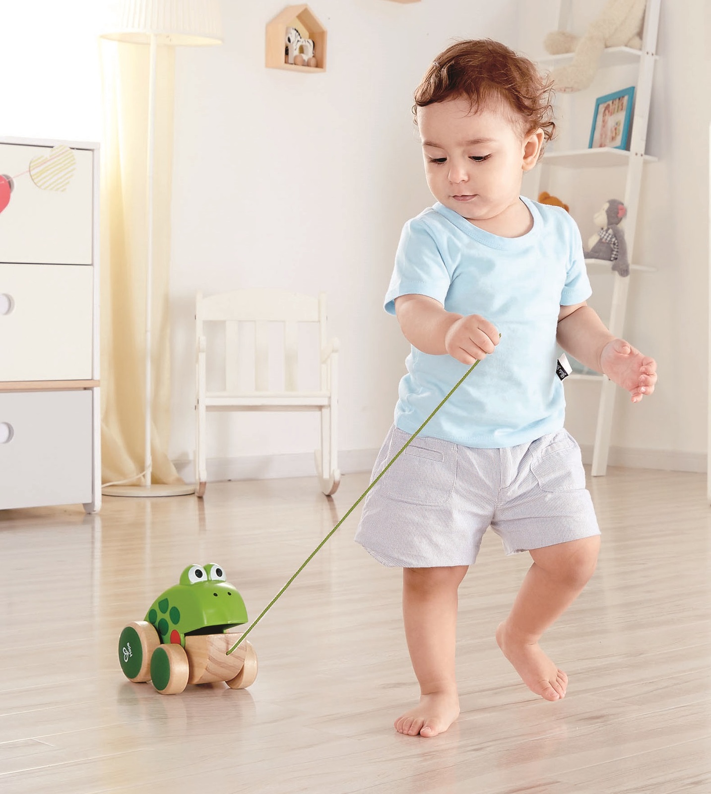 Hape: Frog - Pull Along Toy image
