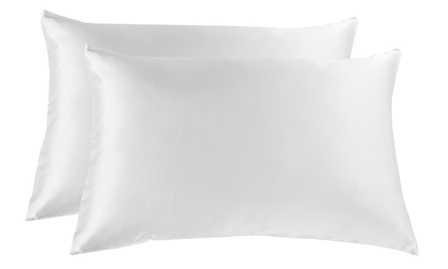 Royal Comfort Mulberry Silk Pillowcase Twin Pack – White