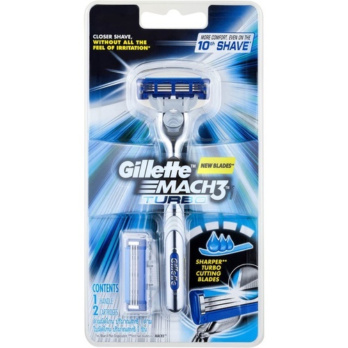 Gillette Mach3 Turbo Razor 2Up image