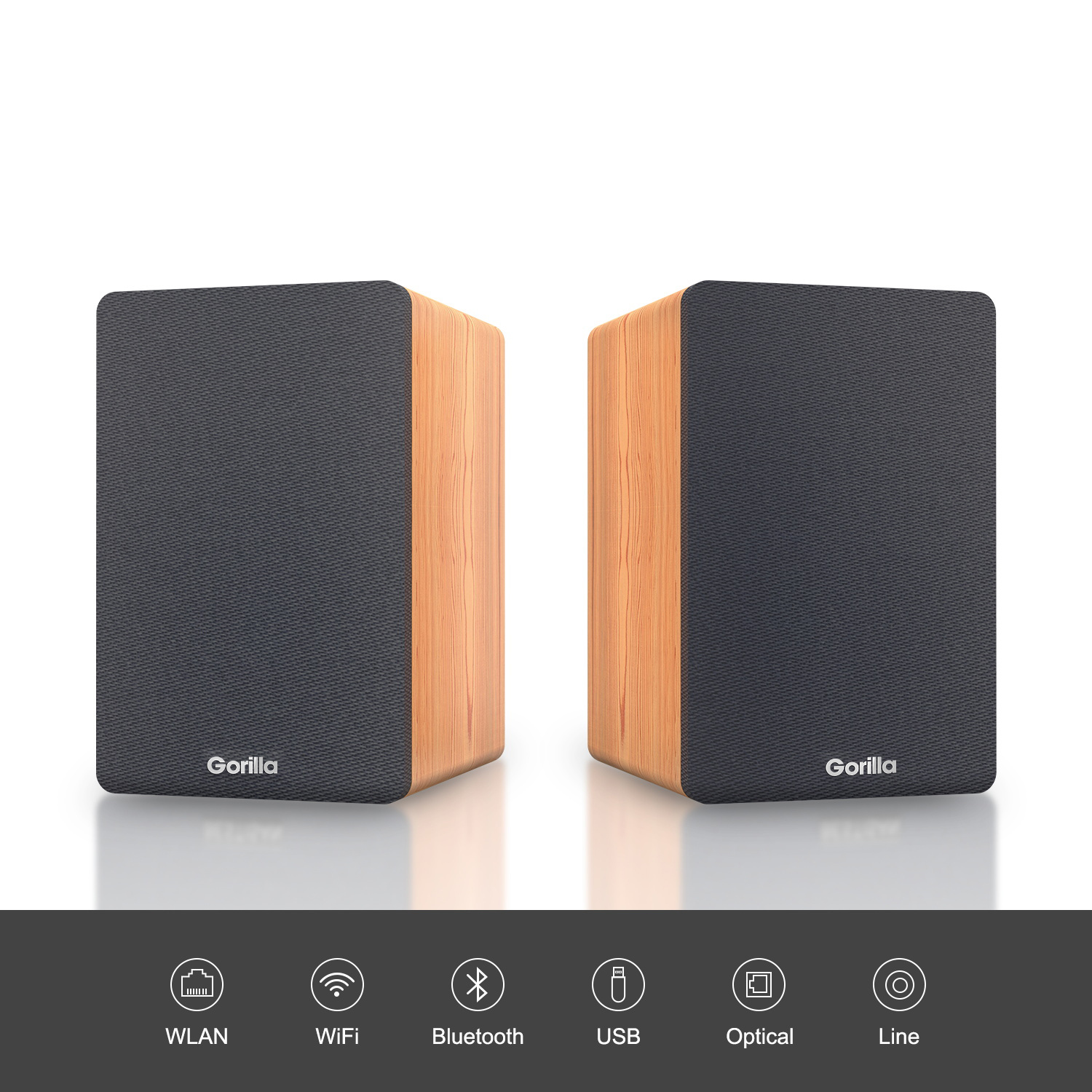 Gorilla Bookshelf TV Speakers (Pair) at Mighty Ape NZ