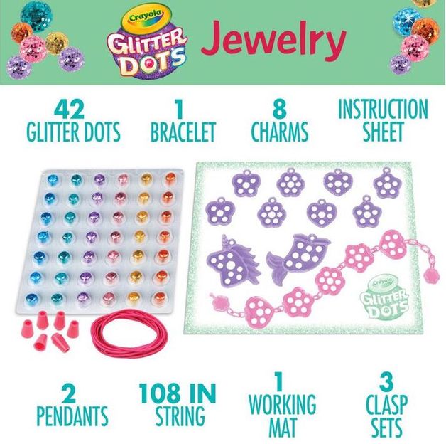 Buy Crayola Glitter Dotes Jewellery Kit at Mighty Ape NZ