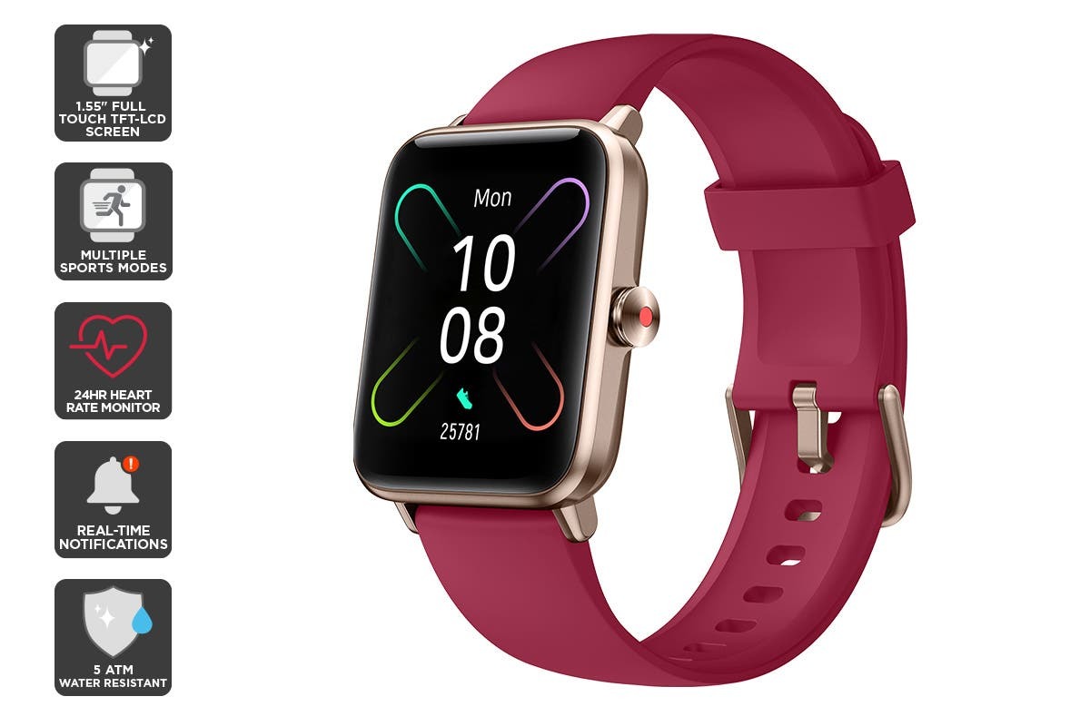 Galaxy Watch Active 2 Mit Bluetooth Kopfhörer Verbinden Kogan Active+ II Smart Watch (Coral Red) | at Mighty Ape NZ