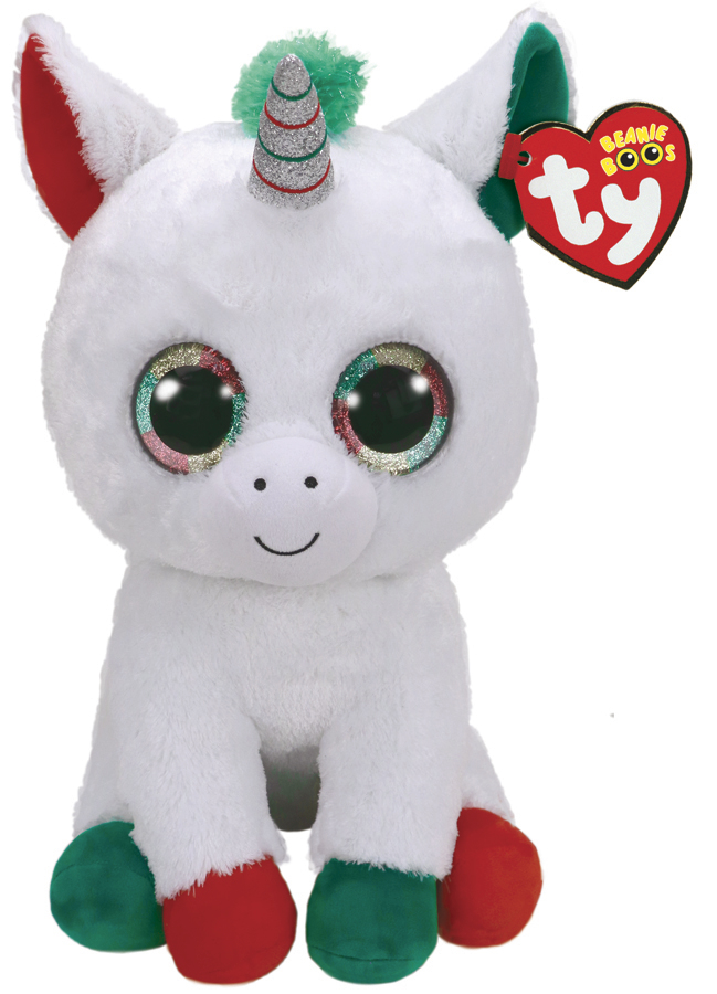 Ty Beanie Boo: Candy Cane Unicorn - Large Plush image