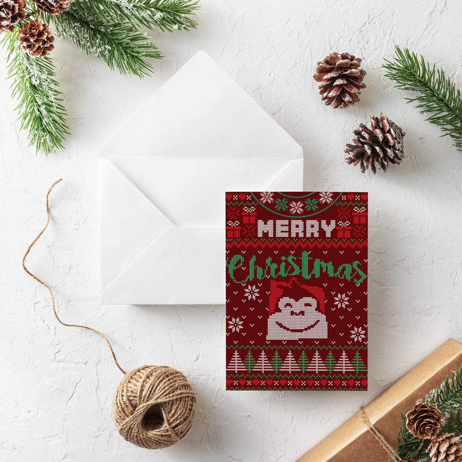 Gorilla Gift: Christmas Cards - Jersey (Pack of 10) image